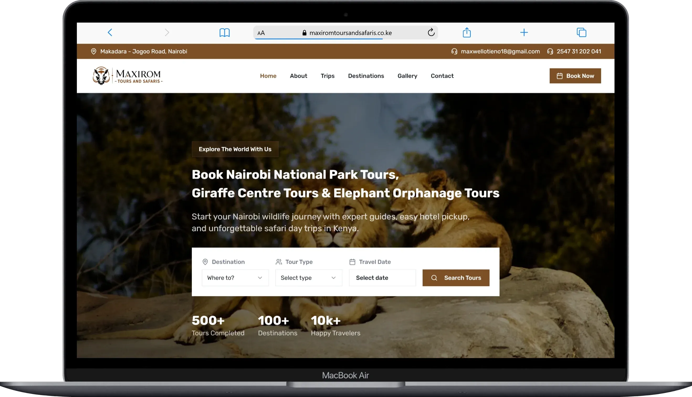 Maxirom Tours and Safaris | Tour & Travel Website