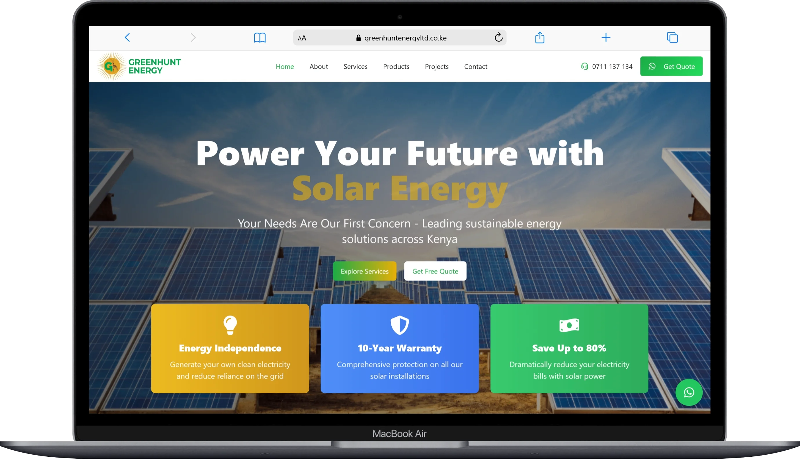 GreenHunt Energy Ltd | Solar & Green Energy Website